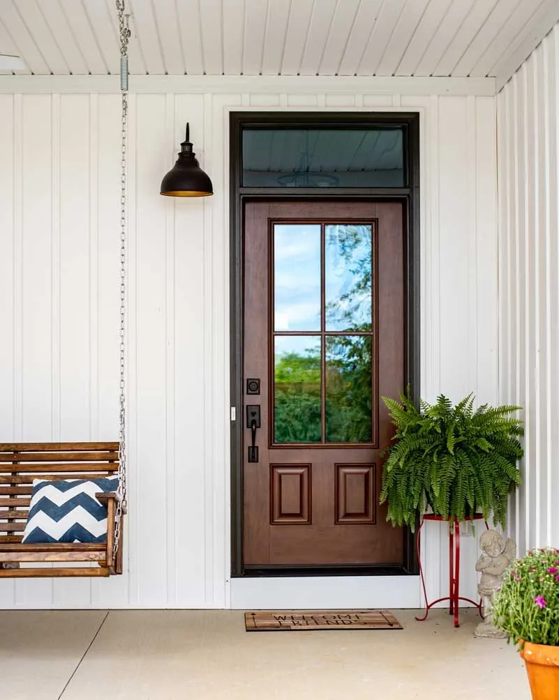Single Entry Door with Transom