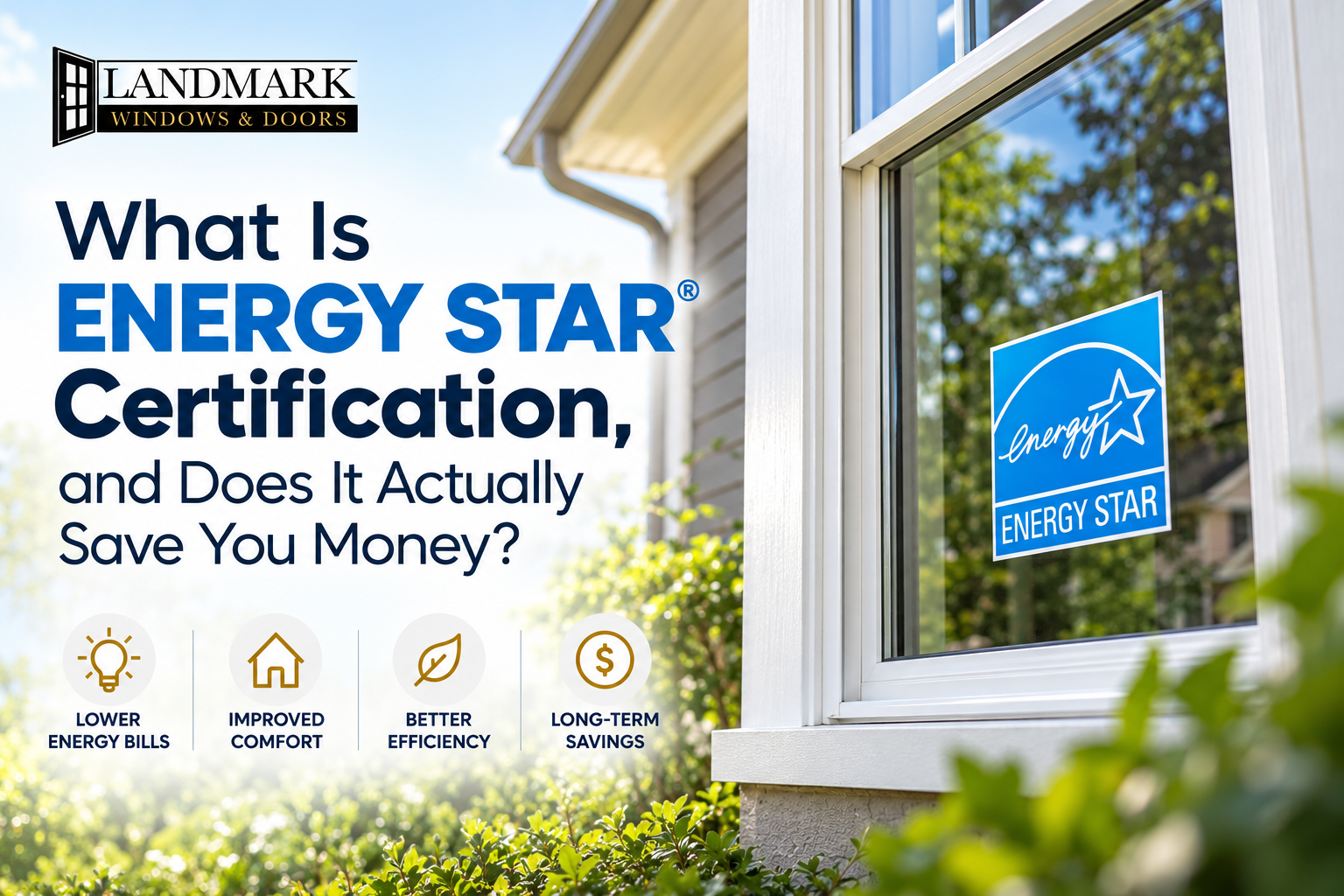 ENERGY STAR certified window for energy-efficient home