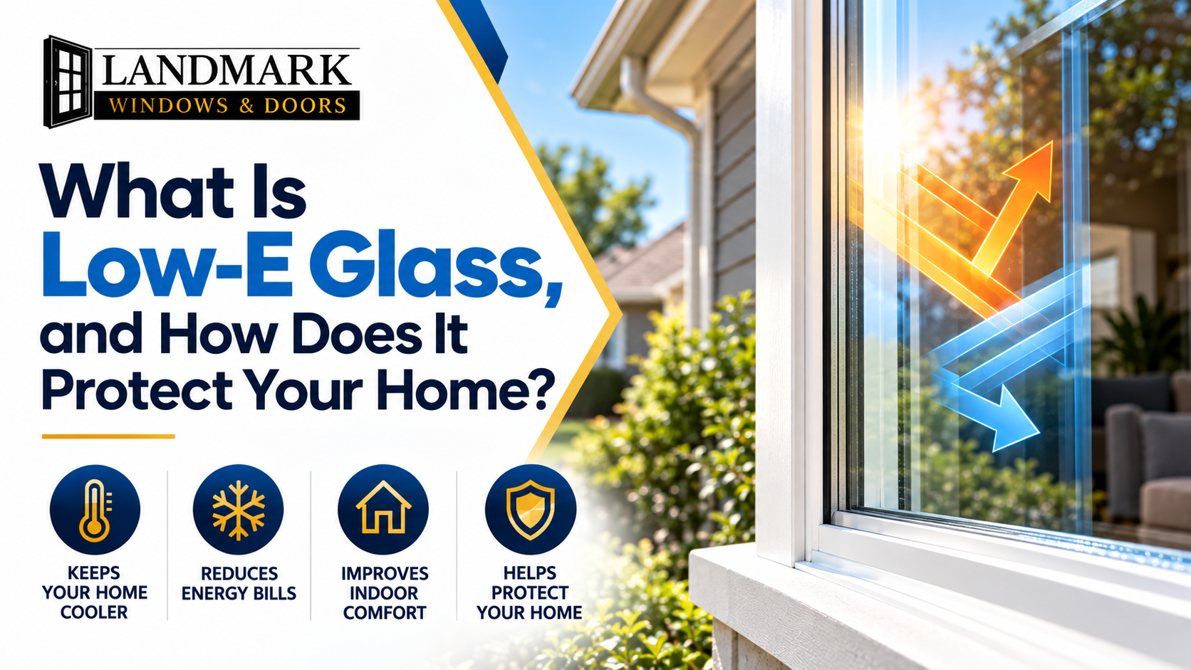 Low-E glass window with energy-efficient coating