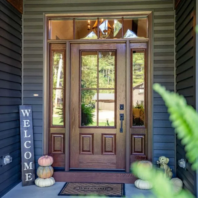 woodgrain entry dooors